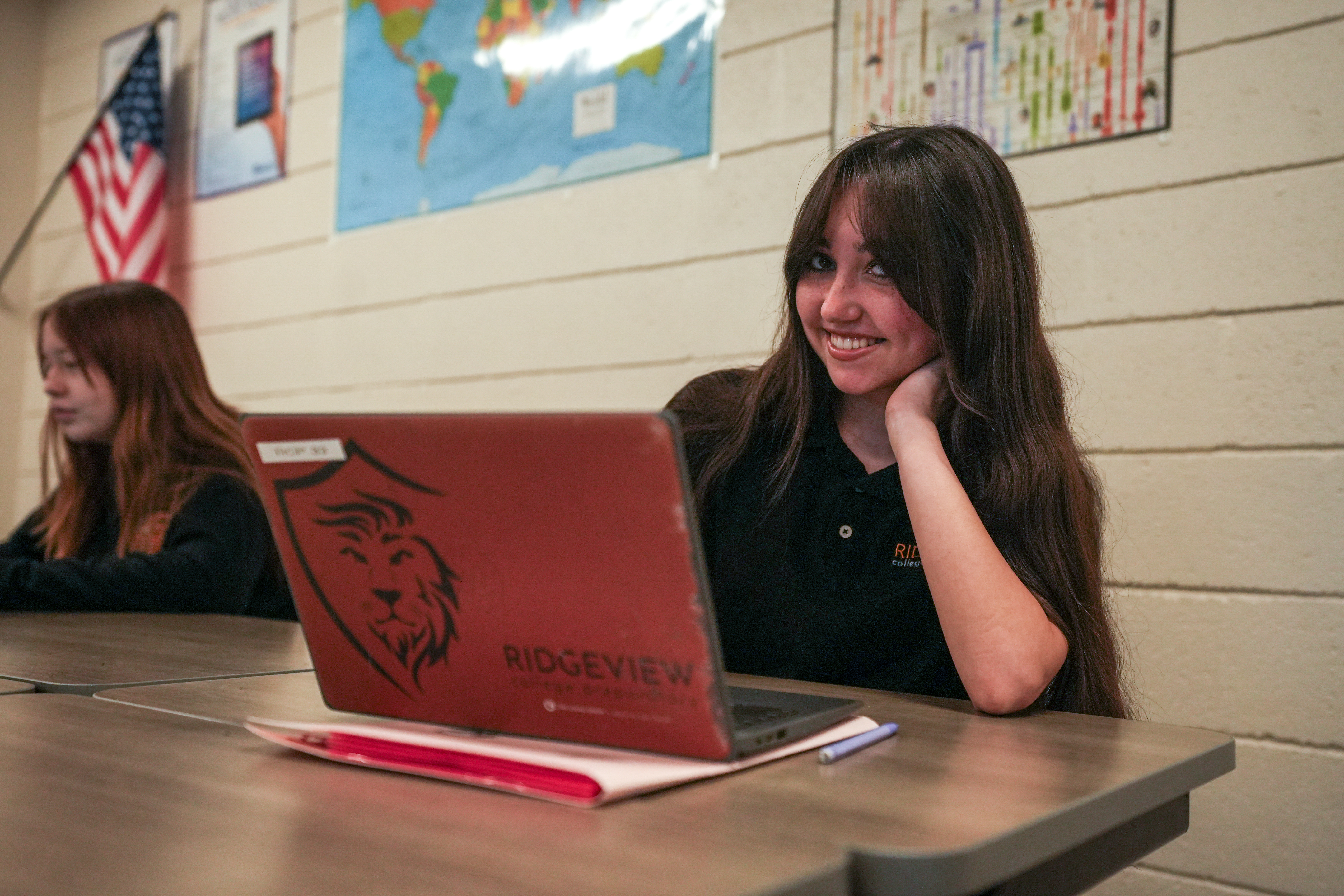Students learning in classroom